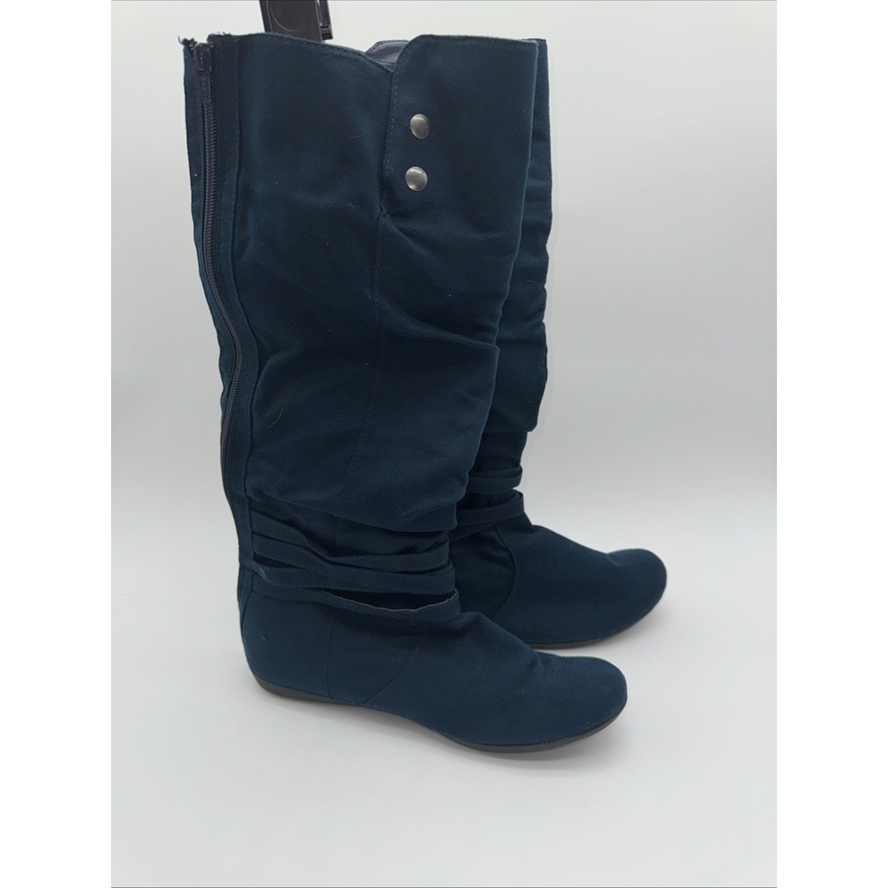 Joe Boxer Knee-High Boots Blue Robbie Womens Sz 11M